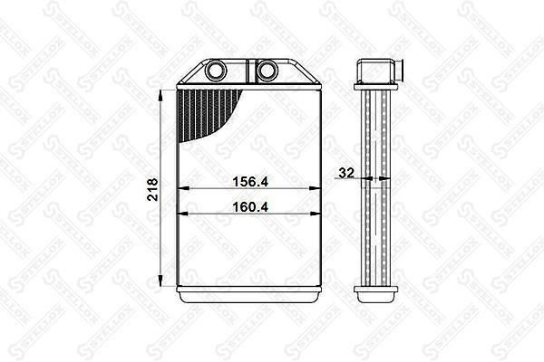 

Радиатор печки Stellox 1035267SX