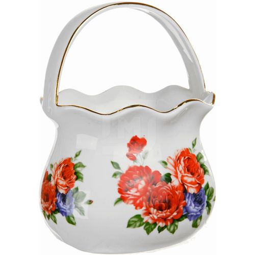 

Конфетница с ручкой керамика 12 x 10 x 14,5 см