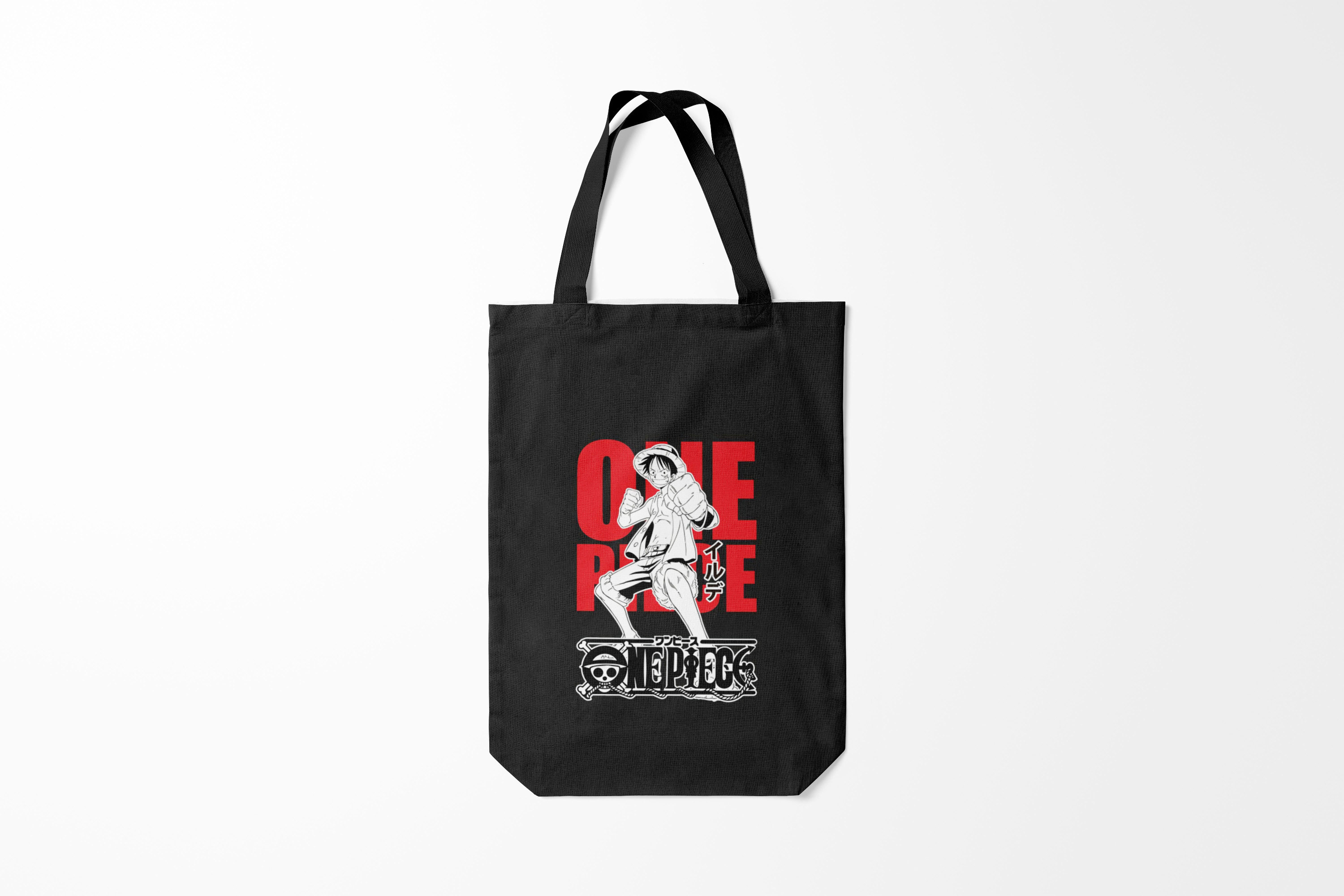 

Сумка шoппер унисекс Burnettie One Piece Luffy, черный, One Piece Luffy