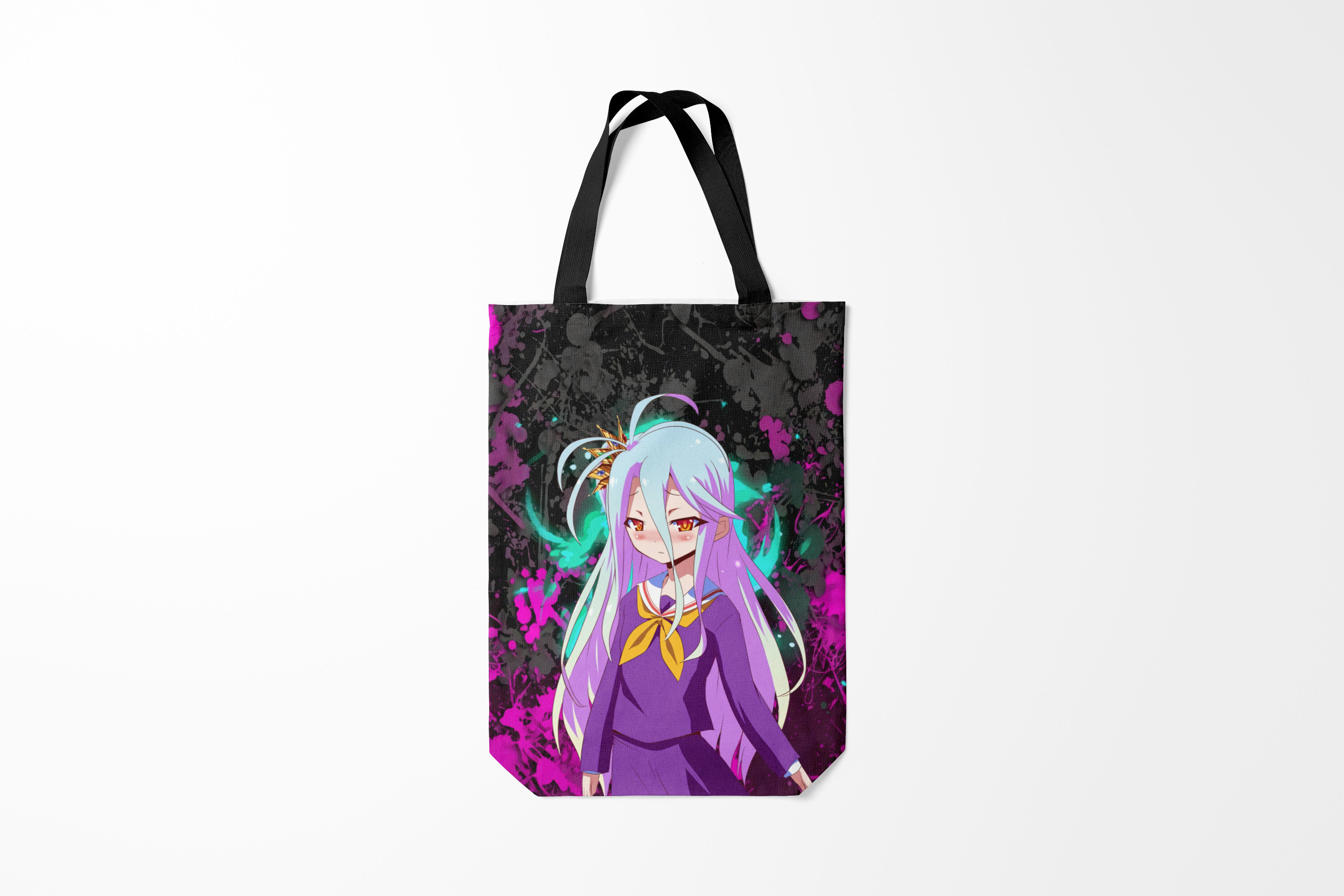 

Сумка шoппер унисекс Burnettie No Game Life Малышка Широ, черный, No Game Life Малышка Широ