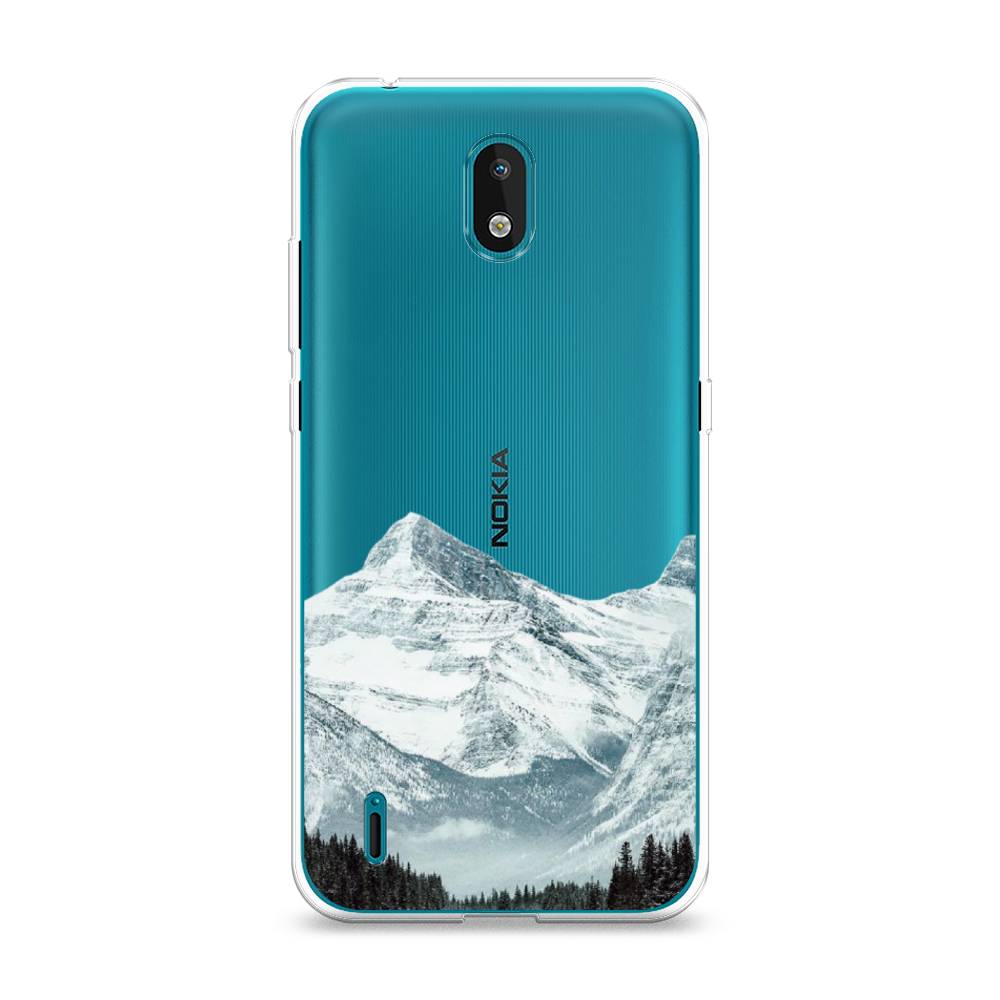 

Чехол на Nokia 1.3 "Горы арт 1", Белый;зеленый, 123950-2