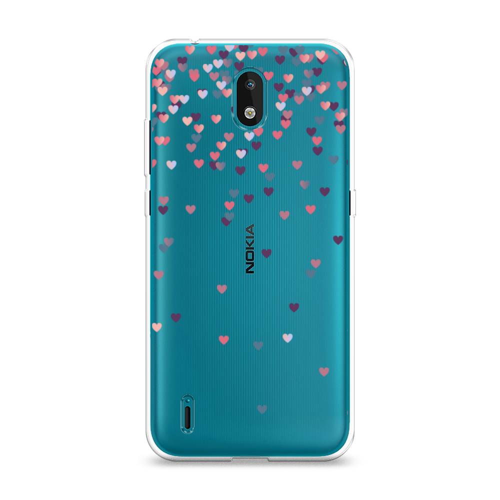 

Чехол на Nokia 1.3 "Посыпка сердечки", Розовый;фиолетовый, 123950-3