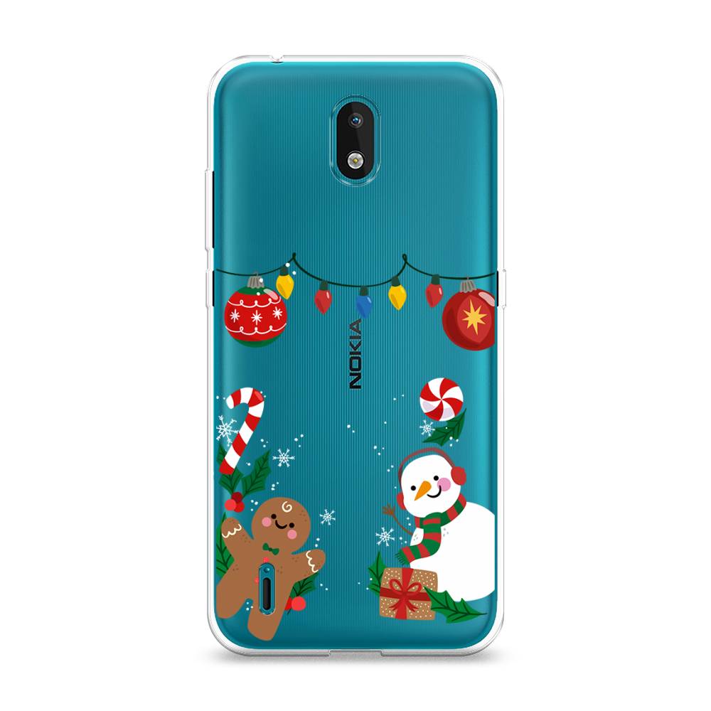 

Чехол на Nokia 1.3 "Новогоднее настроение", Коричневый;красный;зеленый, 123950-5