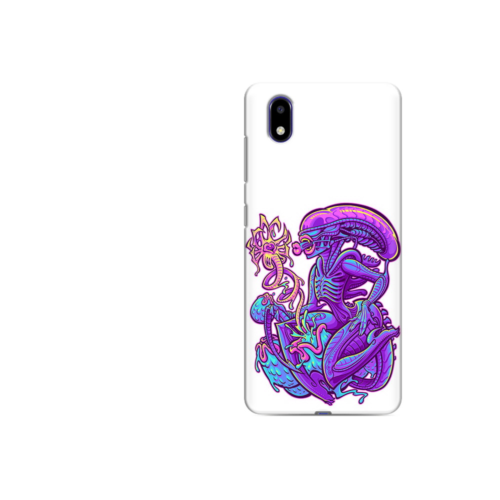 Чехол MyPads Tocco для ZTE Blade A31 Lite чужой фиолетовый цвет (PT162823.461.693)