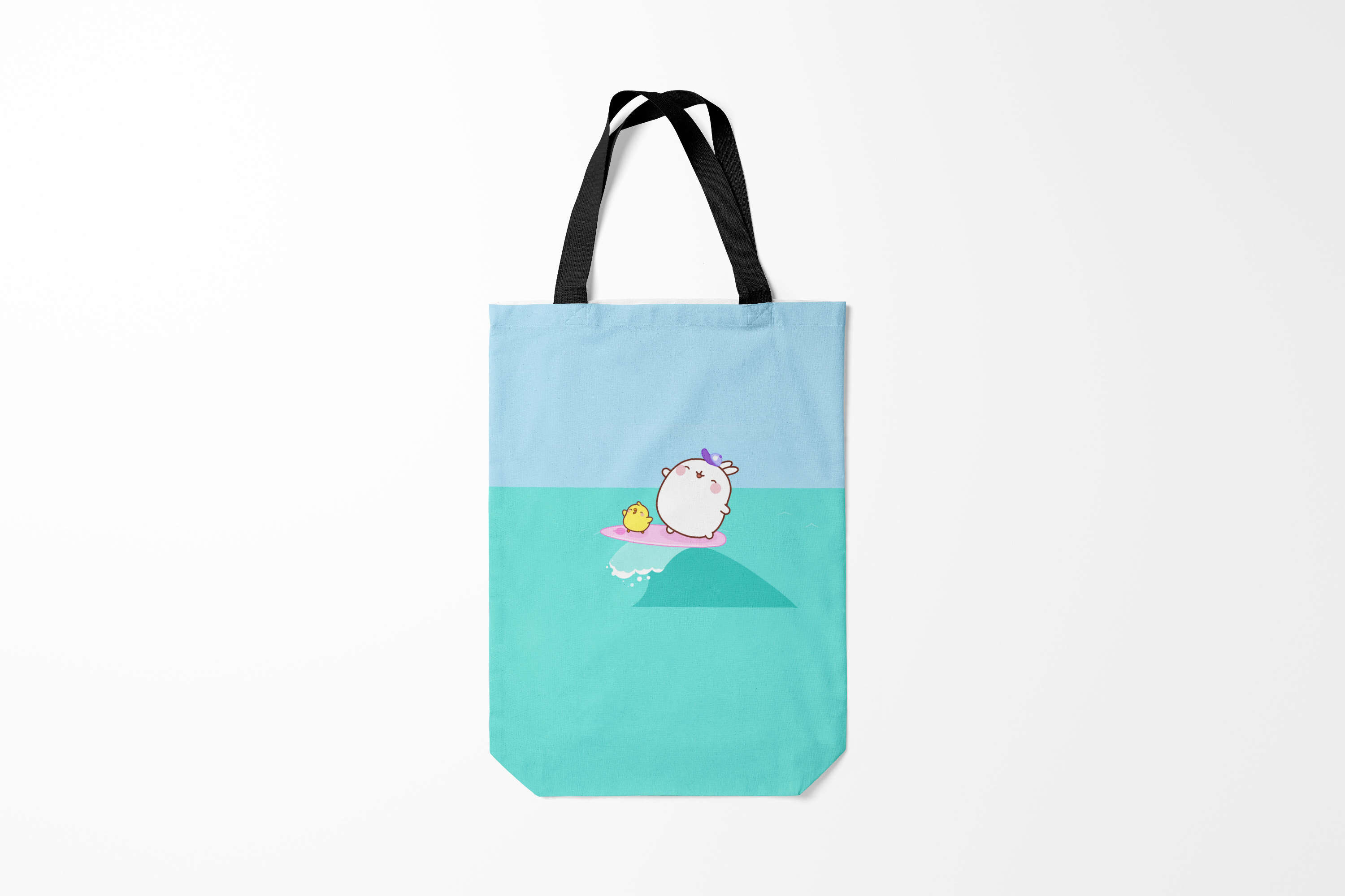 

Сумка шoппер унисекс Burnettie Molang Серфинг,, Molang Серфинг