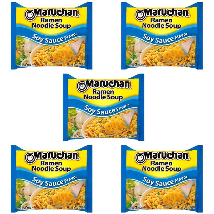 

Лапша быстрого приготовления Маручан Рамен со вкусом соевого соуса (5 шт. по 85 г)