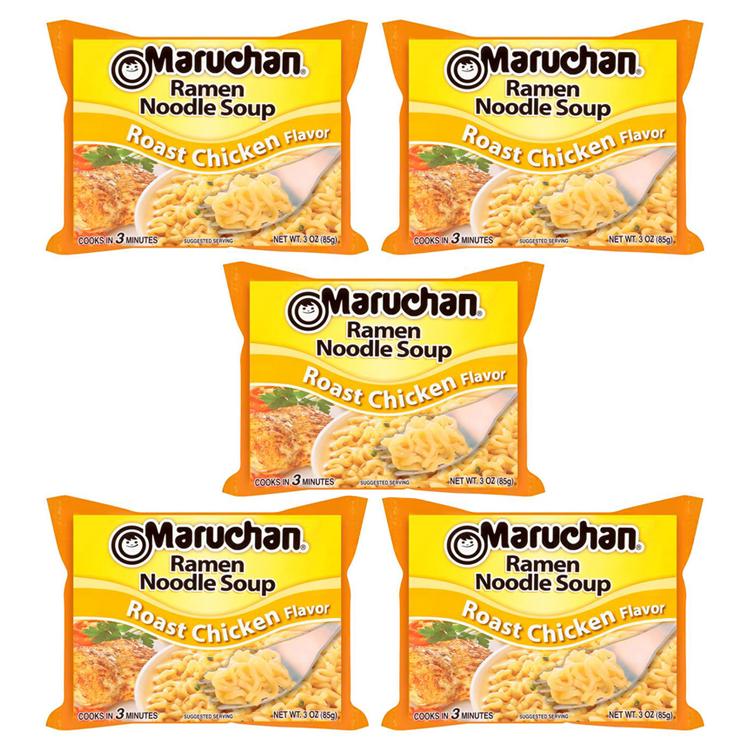 Лапша быстрого приготовления Маручан Рамен со вкусом жареной курицы (5 шт. по 85 г)