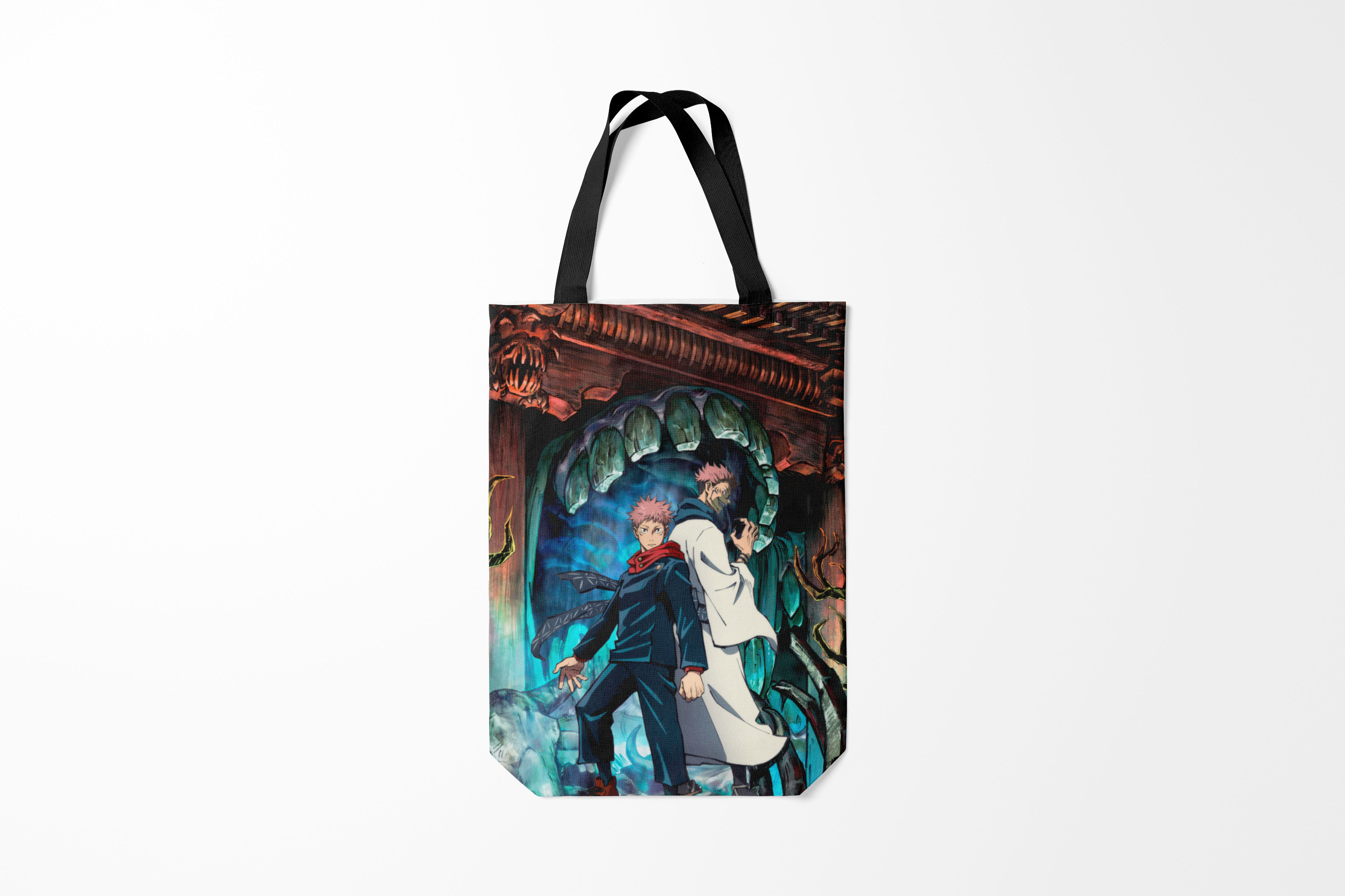 

Сумка шoппер унисекс Burnettie Jujutsu Kaisen Sukuna подземелье,, Jujutsu Kaisen Sukuna подземелье