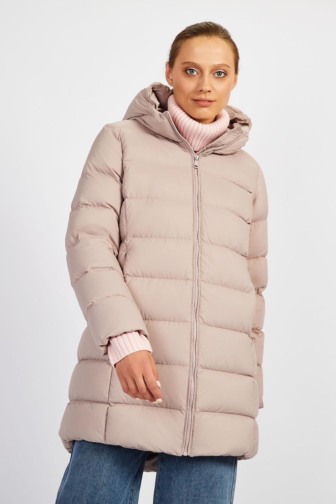 

Куртка женская Baon B0022704 бежевая 2XL, Бежевый, B0022704