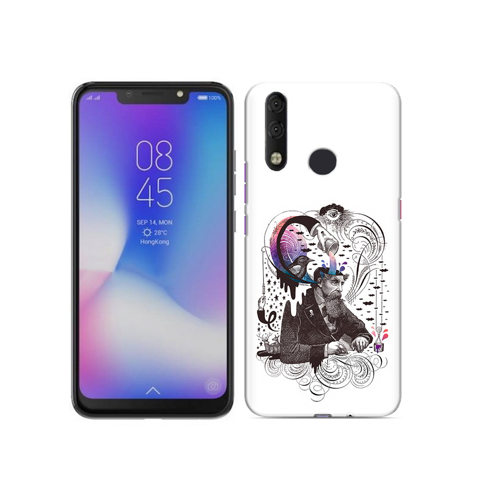 

Чехол MyPads Tocco для Tecno Camon 11 Pro абстракция думающий мужчина, Tocco