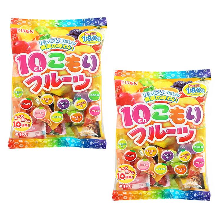 Карамель Fruits Candy ассорти из 10 вкусов Ribon (2 шт. по 180 г)