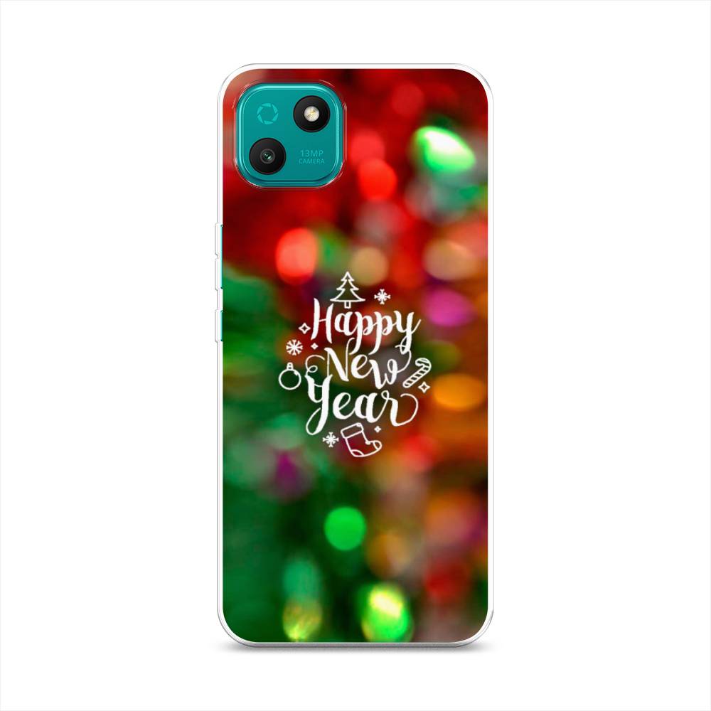 

Чехол на Wiko T10 "Новый Год на елке", Зеленый;красный;желтый, 3400250-5