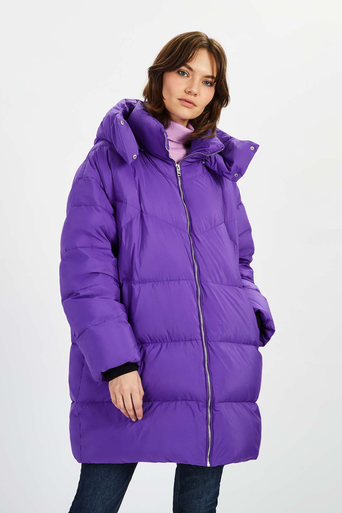 

Куртка женская Baon B0122502 фиолетовая XL, Фиолетовый, B0122502