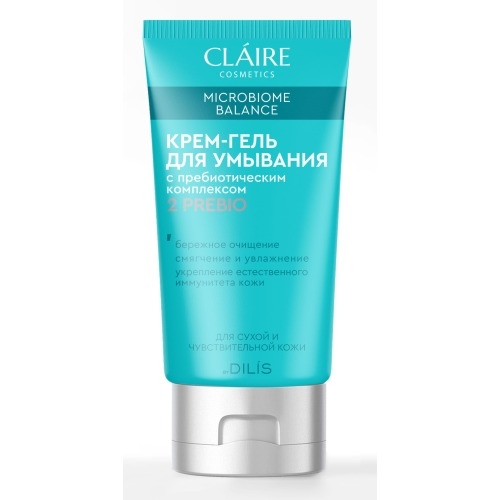 Крем-Гель Claire Cosmetics Microbiome для Умывания для Сухой и Чувствительной Кожи 150 мл керамогранит finwood белый рельеф 18 5x59 8 в упаковке 1 216 м2