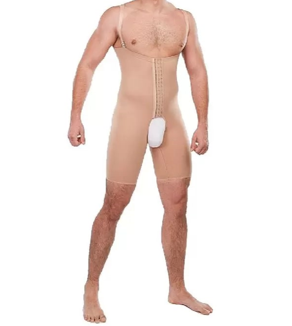 

Бандаж мужской компрессионный Elestra 600 ниже колен с высоким поясом бежевый р. 104, 600