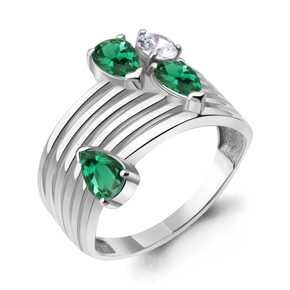 

Кольцо из серебра р. 18,5 AQUAMARINE 67427АГ_925_р, 67427АГ_925_р