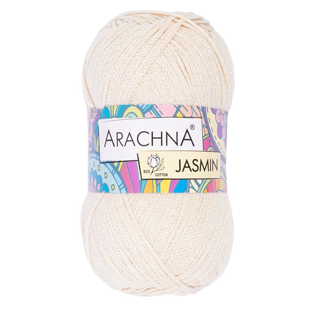

ARACHNA Jasmin, хлопок, полиэстер, 5х100 г, 250 м, цвет 24 натуральный, Бежевый