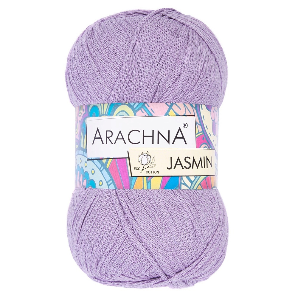 

ARACHNA Jasmin, хлопок, полиэстер, 5х100 г, 250 м, цвет 141 свето-сиреневый, Фиолетовый