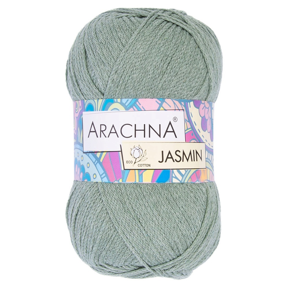 

ARACHNA Jasmin, хлопок, полиэстер, 5х100 г, 250 м, цвет 133 светлый хаки