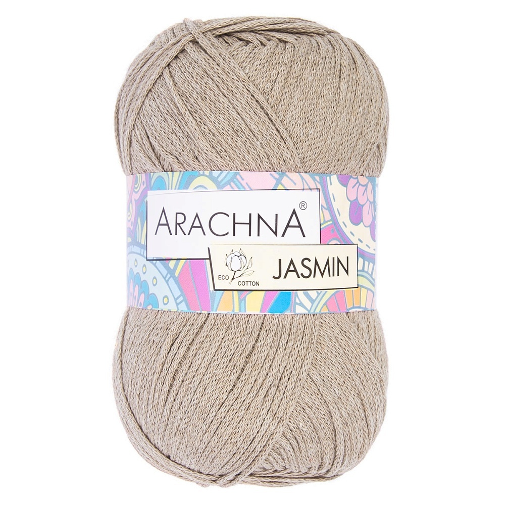 

ARACHNA Jasmin, хлопок, полиэстер, 5х100 г, 250 м, цвет 116 бежевый