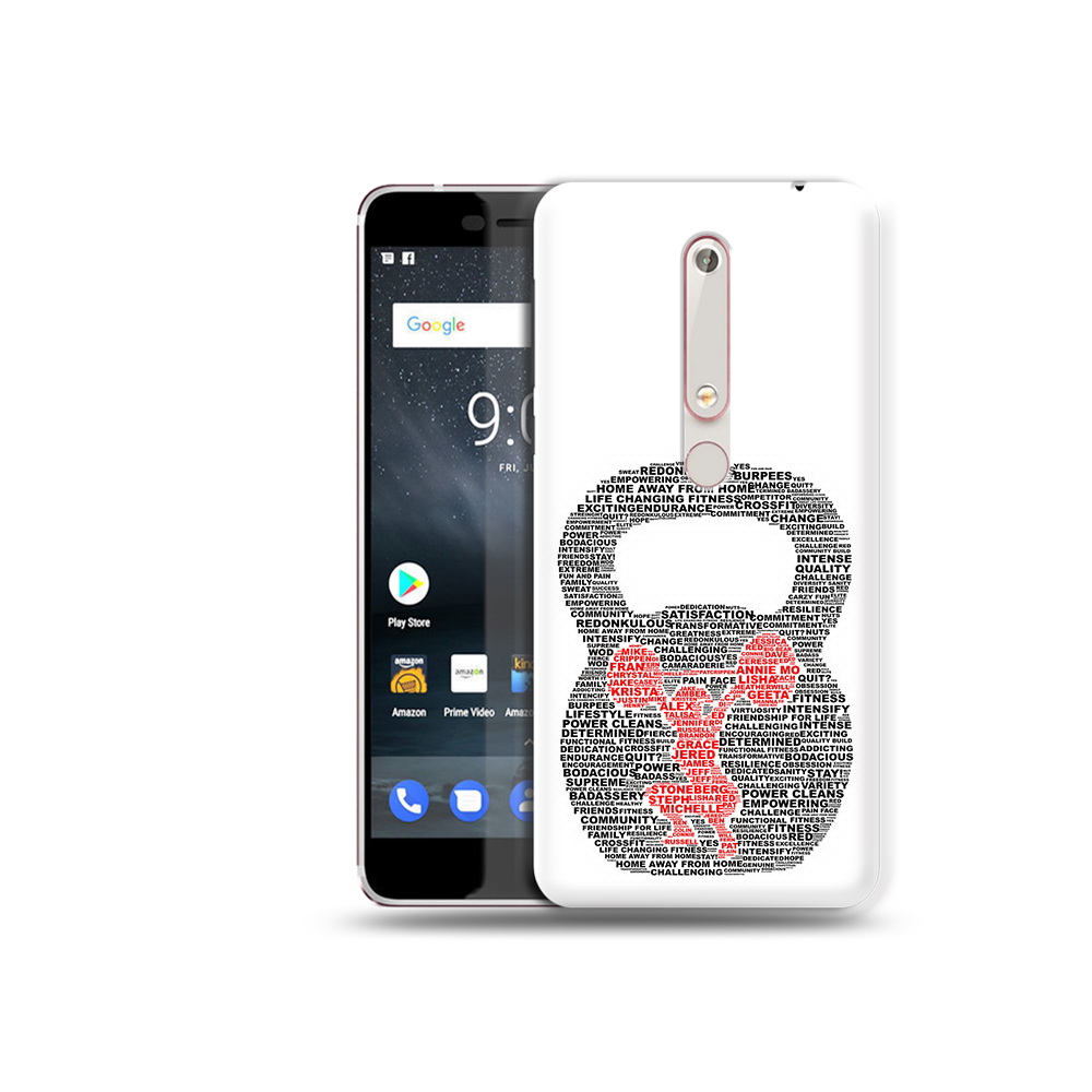 

Чехол MyPads Tocco для Nokia 6 бодибилдинг гиря из слов, Прозрачный, Tocco