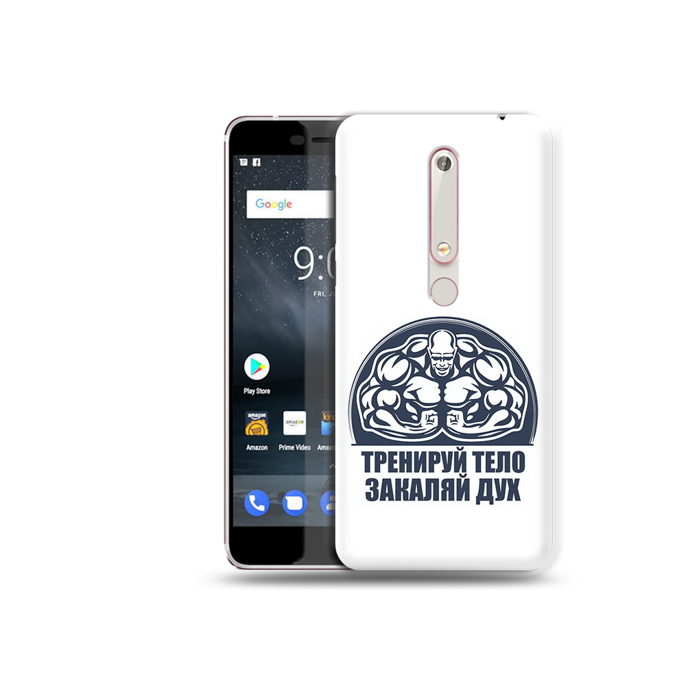 

Чехол MyPads Tocco для Nokia 6 бодибилдинг закаляй дух, Прозрачный, Tocco