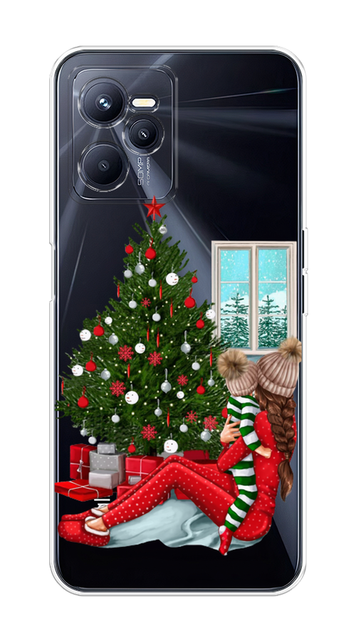 

Чехол на Realme C35 "Новый год с мамой", Красный;зеленый;голубой, 259250-6