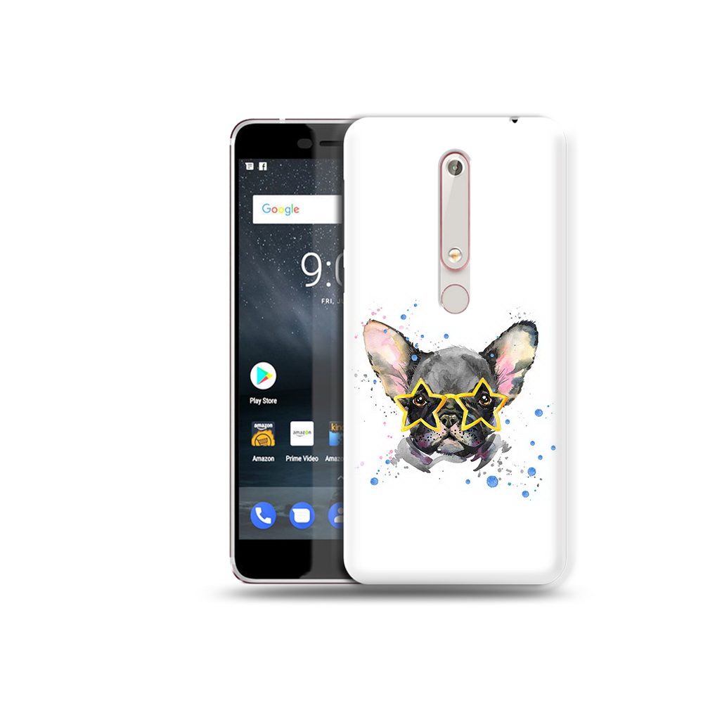 

Чехол MyPads Tocco для Nokia 6 буля в очках, Прозрачный, Tocco