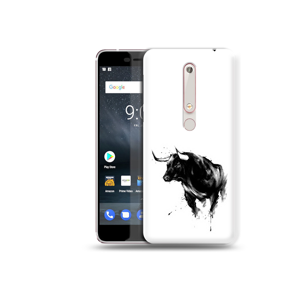 

Чехол MyPads Tocco для Nokia 6 бык, Прозрачный, Tocco