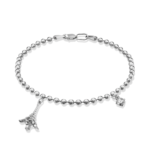 

Браслет из серебра с фианитом р.  PLATINA jewelry 05-0610-00-401-0200-69, 05-0610-00-401-0200-69_p