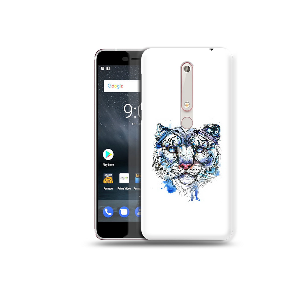 

Чехол MyPads Tocco для Nokia 6 водяной тигр, Прозрачный, Tocco