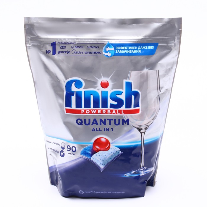 

Таблетки для мытья посуды в посудомоечных машинах Finish Quantum 90 таблеток