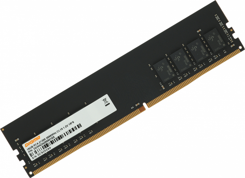 Модуль памяти Digma DDR4 16Gb 3200MHz (DGMAD43200016S) CL22 DIMM 1.2В