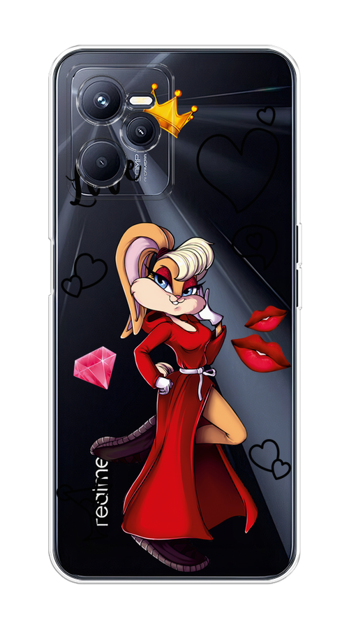 

Чехол на Realme C35 "Rich Lola Bunny", Красный;бежевый;оранжевый, 259250-6