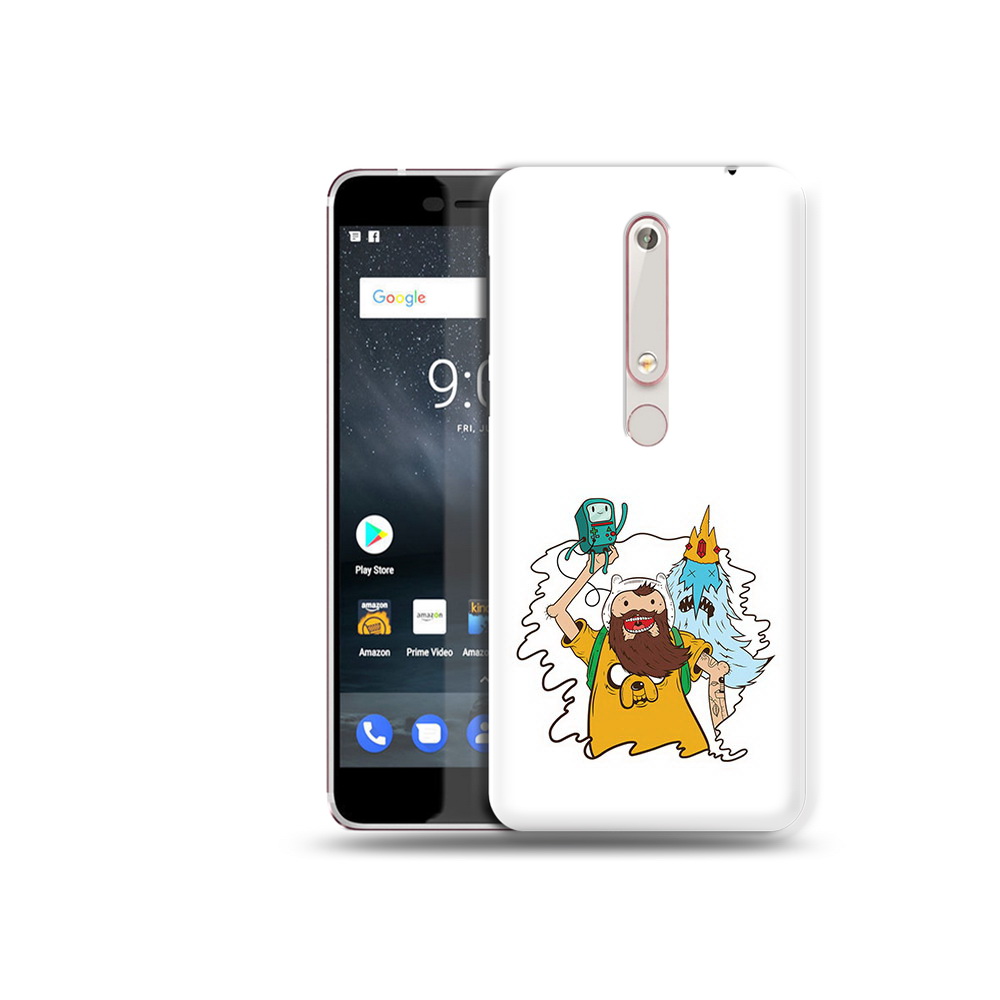 

Чехол MyPads Tocco для Nokia 6 время приключений старый Финн, Прозрачный, Tocco