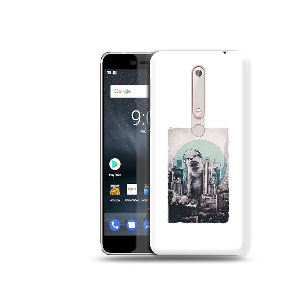 

Чехол MyPads Tocco для Nokia 6 выдра в городе, Прозрачный, Tocco