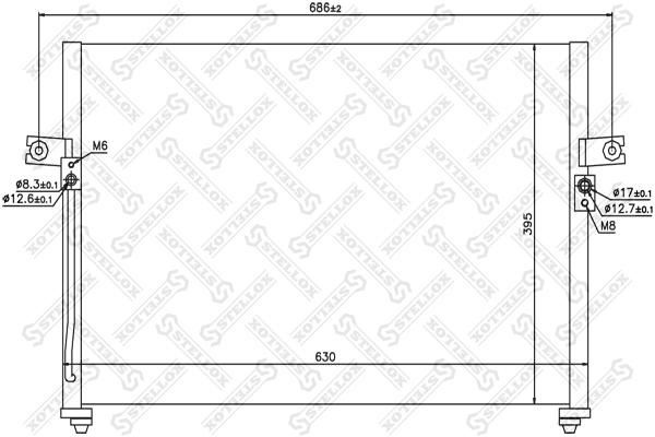 

10-45437-SX_радиатор кондиционера! Hyundai H-1 97>
