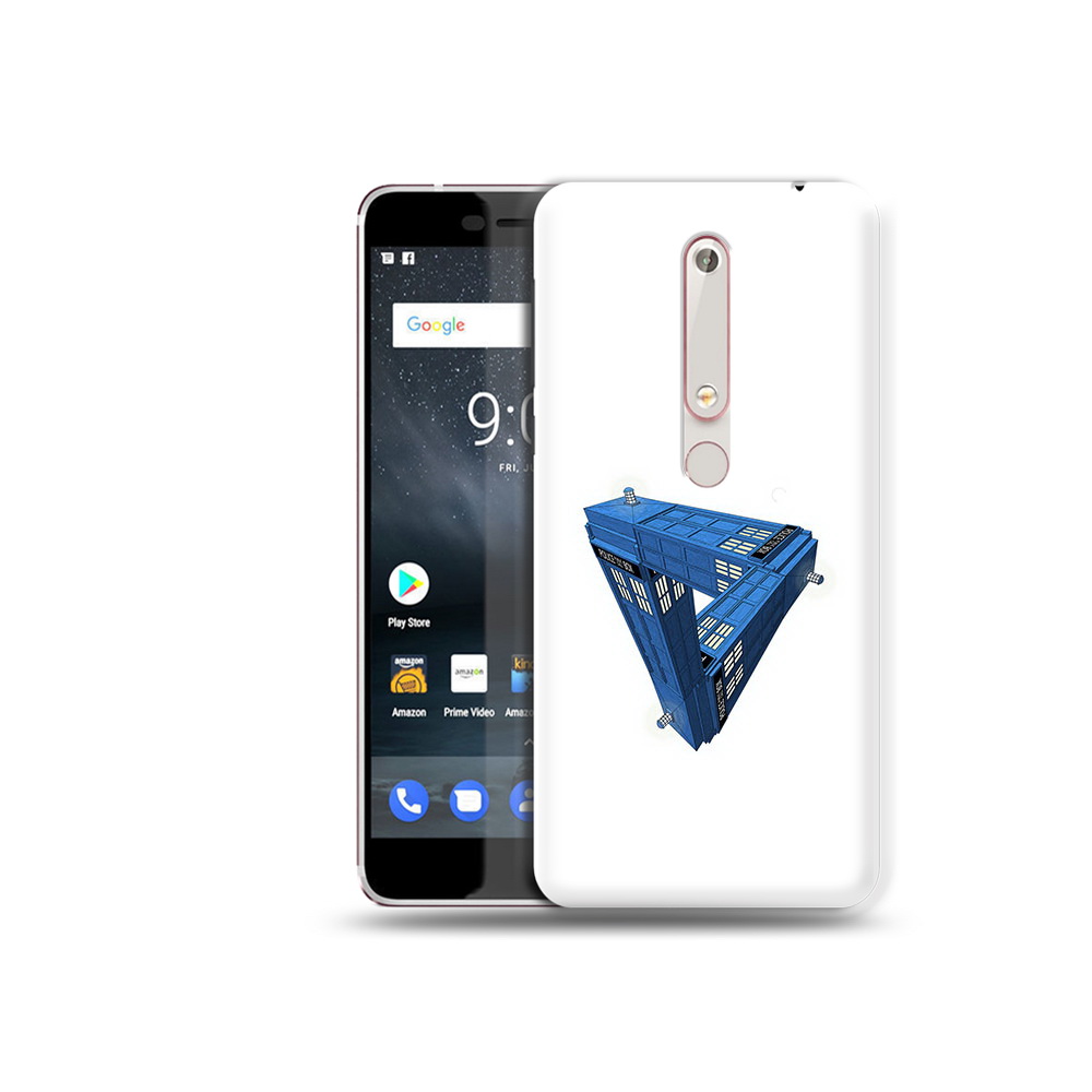 

Чехол MyPads Tocco для Nokia 6 головолока абстракция, Прозрачный, Tocco