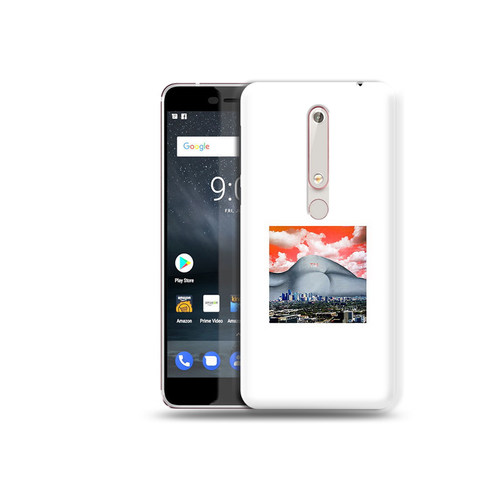 

Чехол MyPads Tocco для Nokia 6 город с девушкой на фоне, Прозрачный, Tocco