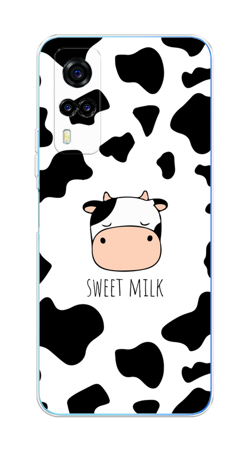 

Чехол на Vivo Y31 "Sweet milk", Розовый;белый;черный, 263750-1
