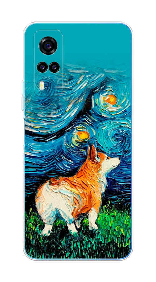 

Чехол на Vivo Y31 "Корги звёздная ночь", Коричневый;белый;зеленый, 263750-1