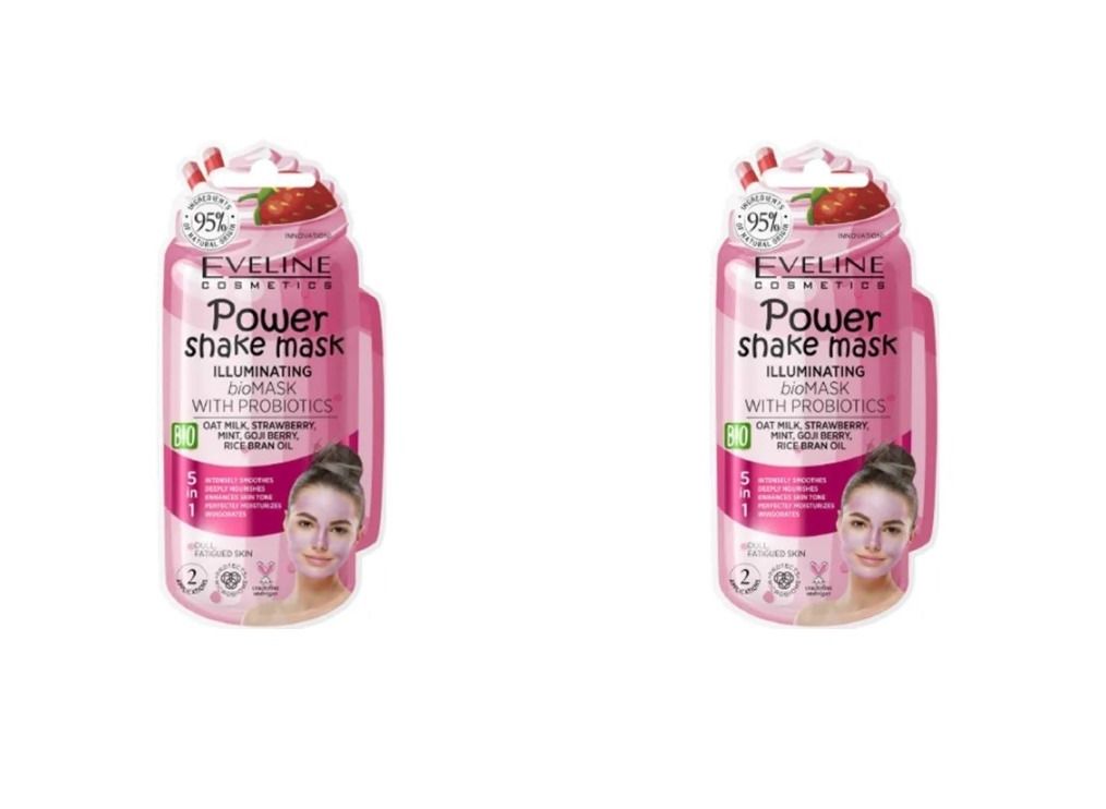 

Eveline Bio Маска для лица Power Shake Mask, 10 мл, 2 шт
