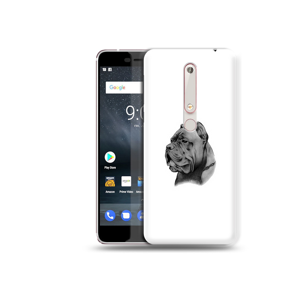 

Чехол MyPads Tocco для Nokia 6 грозный бульдог, Прозрачный, Tocco