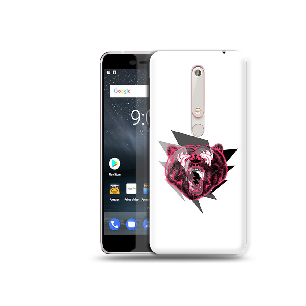 

Чехол MyPads Tocco для Nokia 6 грозовой медведь, Прозрачный, Tocco
