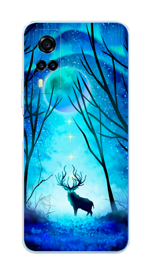 

Чехол на Vivo Y31"Олень северное сияние", Синий;черный;голубой, 263750-1