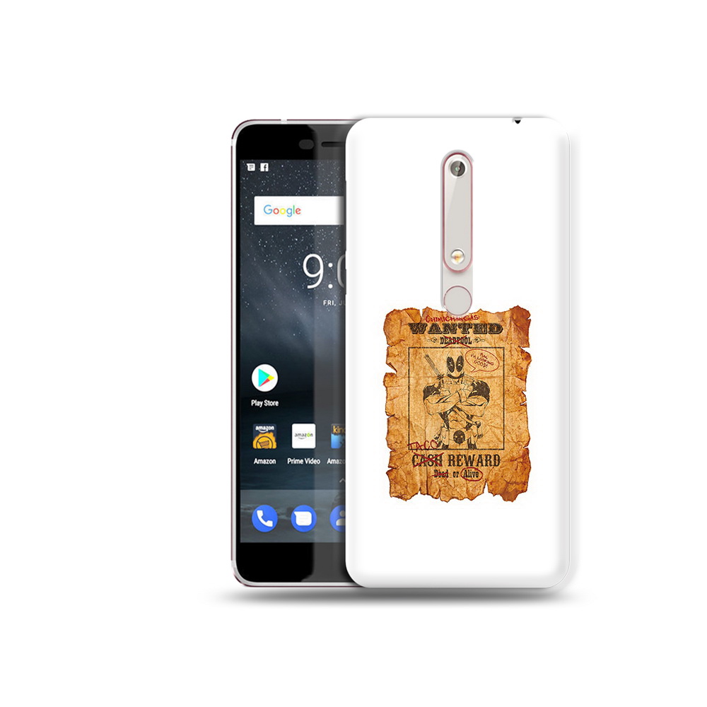 

Чехол MyPads Tocco для Nokia 6 дедпул, Прозрачный, Tocco