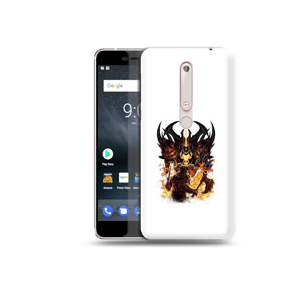 

Чехол MyPads Tocco для Nokia 6 демон shadow fiend, Прозрачный, Tocco