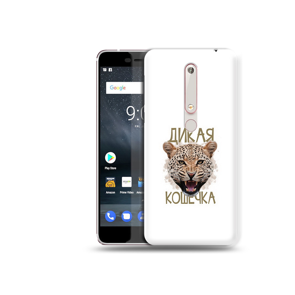 

Чехол MyPads Tocco для Nokia 6 дикая кошечка, Прозрачный, Tocco