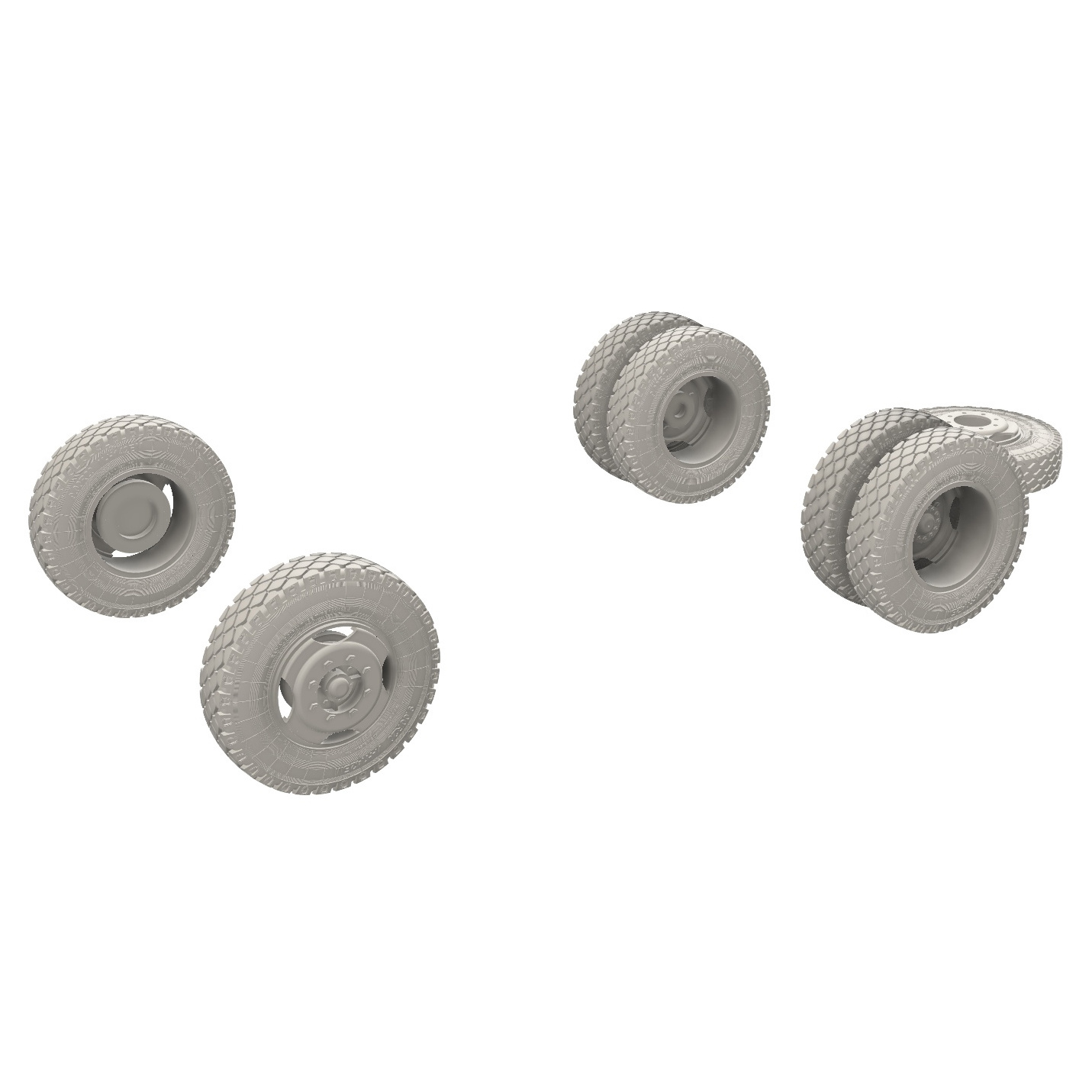 

Колёса GE Models 1/43 И-Н142Б для модели 43004 Звезда 6 штук+запаска с дисками Im43002