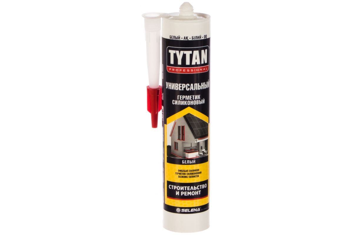 фото Титан герметик силиконовый универсальный белый (280мл) tytan professional